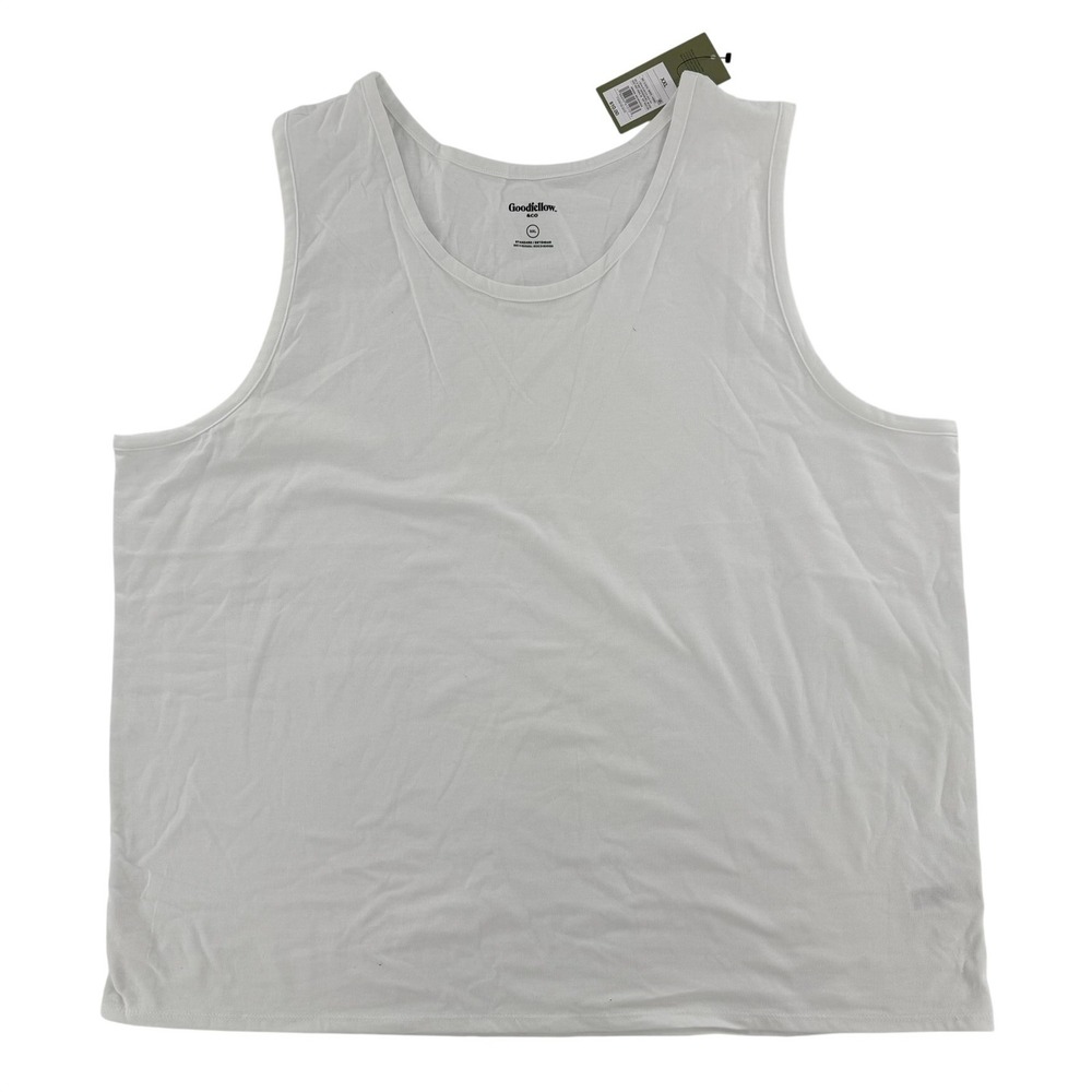 Goodfellow & Co Tank Top Sleeveless Shirt Modern Men XXL White Cotton Blend NWT